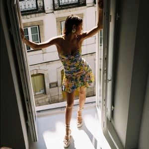 Zara spaghetti strap mini dress